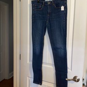 Joe Fresh Dark Blue Jeans with Orange Stitching